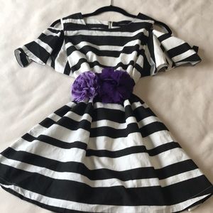 Cold Shoulder Stripe Dress
